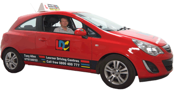 Anthony Allen driving school car